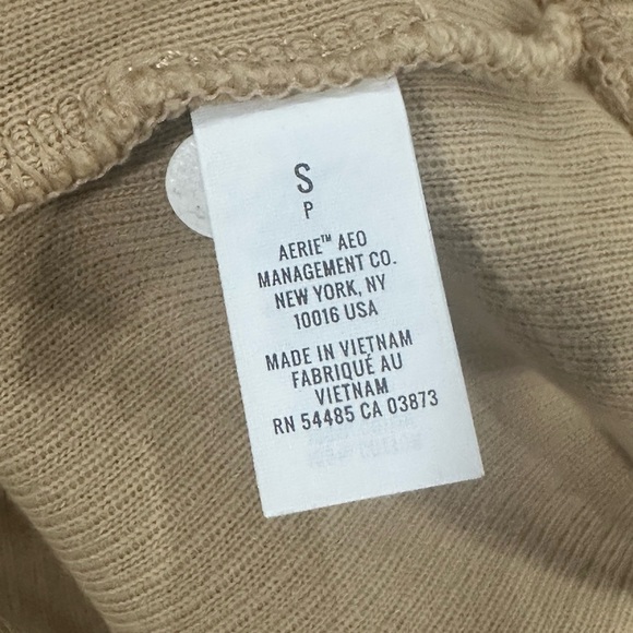 NWT Aerie Tan Cropped Hoodie (Small) - Picture 9 of 9